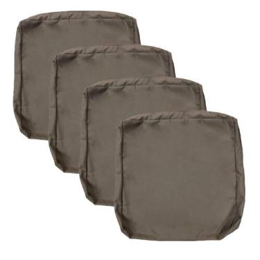 Imagem de Capas de almofada de pátio FLYMEI Waterproof 60x60x10cm, 4 pacotes, ta