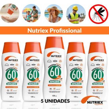 Imagem de Kit 5 Protetores Solares Nutriex FPS60 Com Repelente