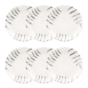 Imagem de Jogo de 6 Pratos Fundos 20,5 Cm Oxford Flat Samambaia