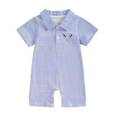 Imagem de Macacão Dewadbow Baby Boy Golf, manga curta, de 6 a 12 meses