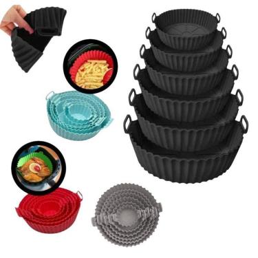Imagem de Conjunto 36 Formas De Silicone Air Fryer Forno Micro Ondas