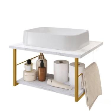 Imagem de Gabinete de elevação de estilo industrial 45 cm multi-função armário de banheiro