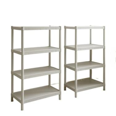 Imagem de Estante 4 Prateleiras Branca Modular – Plástica Multiuso para Escritório, Cozinha e Sala