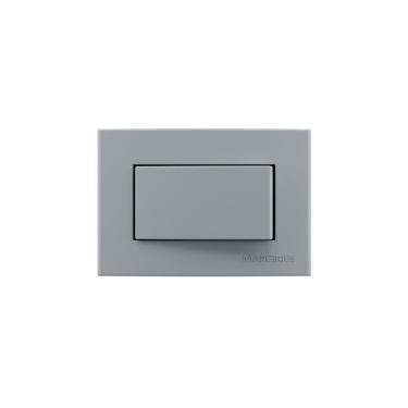 Imagem de Placa Para Móveis 65x45 Com Interruptor Simples Margirius Sleek Colors 10a Cinza Cinza