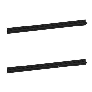 Imagem de Kit 2 Puxadores 68,6cm Para Balcão Cozinha 70cm Veneza Multimóveis Mp3082 Preto