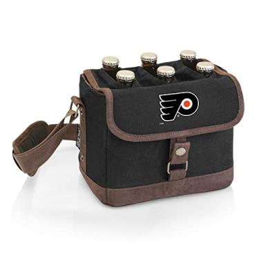 Imagem de PICNIC TIME Bolsa para cerveja NHL Philadelphia Flyers – Bolsa térmica de cerveja com abridor – Pacote com 6 refrigeradores – Presentes para amantes de cerveja