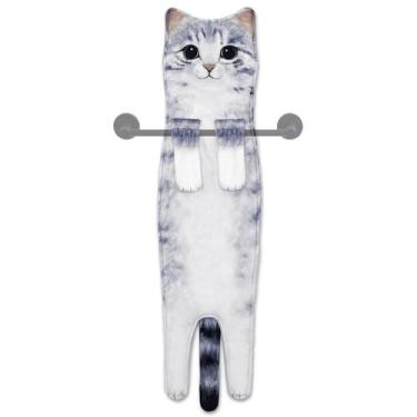 Imagem de Toalhas de mão Hawgiman Cute Cat Quick-Dry para cozinha de banheiro