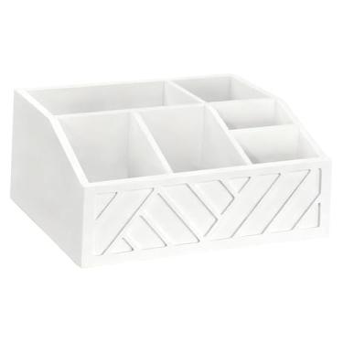 Imagem de Ｂｅｓｇａ Organizador de estação de café, suporte para cápsulas de café, suporte para copos de papel, compartimento para armazenamento, mesa para copos de, Branco