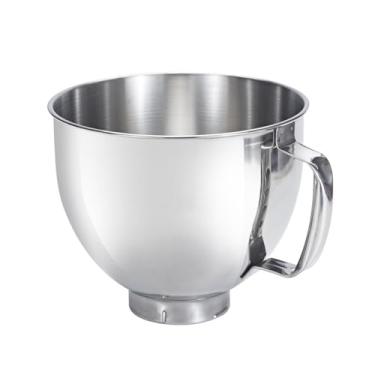 Imagem de VITASUNHOW Tigelas de mistura de aço inoxidável para batedeiras KitchenAid - Acessórios de cozimento de grau alimentício 304 para massa e chantilly (4,5 e 5 litros)