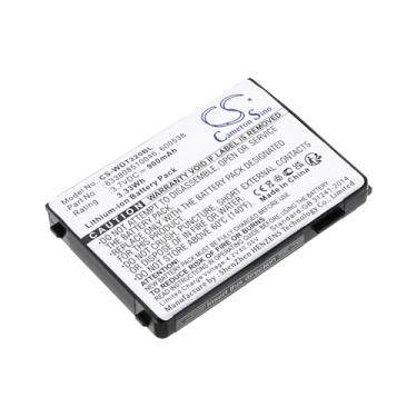 Imagem de 900mAh Leitor de código de barras Bateria de substituição,Compatível com RS-232,WDT2200