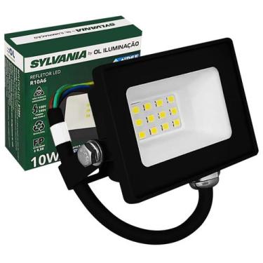 Imagem de Refletor Led 10W Bivolt Branco Frio 6500K - SYLVANIA, 110V/220V