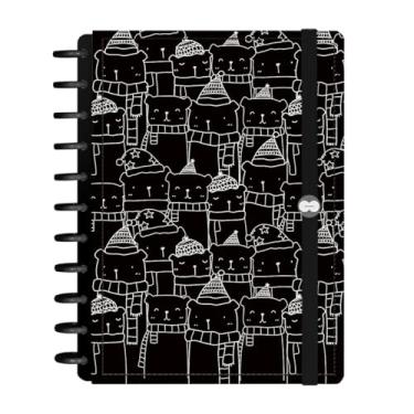 Imagem de Caderno De Disco Iscool Inteligente 140 Folhas Little Bear Preto G+