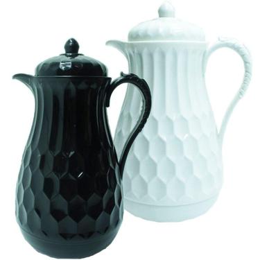 Imagem de Kit 2 Garrafa Térmica De Mesa Elegante Vintage Café Leite 1l