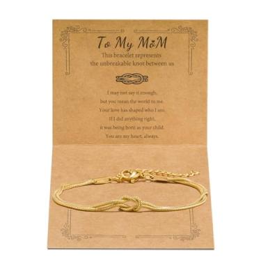 Imagem de Pulseiras combinando para casais, pulseira com nó de amor, promessa, alma gêmea, amizade, pulseiras para sempre, infinito, joias presentes para mulheres, adolescentes, ela, Small, Aço inoxidável, Sem