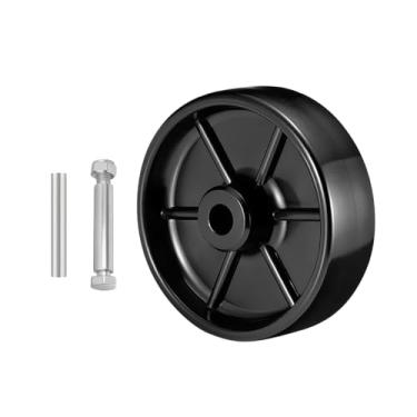 Imagem de Sandfren Roda de rodízio de reboque, roda giratória de 15 cm com porca de parafuso, acessórios de peças de reposição de macaco de veículo rebocado, universal para trailers e motocicletas