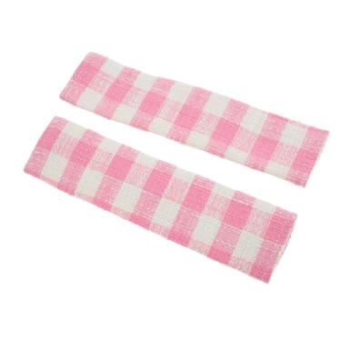 Imagem de Partuto Capa de cinto de segurança rosa poliéster 24 cm almofada almofada de ombro almofada 2 peças