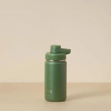 Imagem de Garrafa Térmica Hydra V2 350ml (Verde Militar) Aço Inoxidável 18/10 Até 24h Gelada ou até 12h Quente