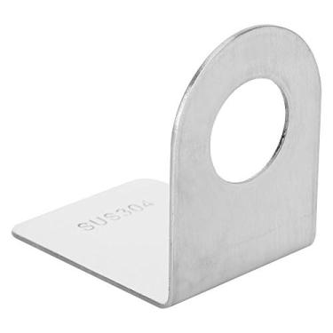 Imagem de Suporte para garrafas, suporte de líquido de aço inoxidável, dispensador de xampu montado na parede, com design autoadesivo, organizador de gel de banho para banheiro e cozinha