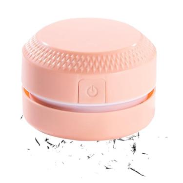 Imagem de Limpador de mesa pequeno | Limpador de robô pequeno espanador | Aparelho de baixo ruído de cobertura de canto com cabeça de sucção para migalhas de janela, balcão de faculdade, sala de artesanato