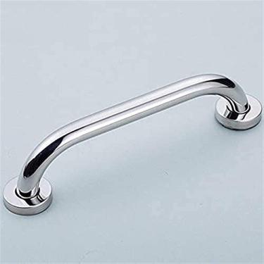 Imagem de LUOFDCLDDD Barra de apoio de segurança para banheira, barras de apoio cromadas polidas para banheiras e chuveiros, trilho de suporte de aço inoxidável para montagem na parede, corrimão de segurança