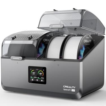 Imagem de Creality Secador de filamentos 4 carretéis, caixa de armazenamento de filamentos Space Pi X4: câmaras de aquecimento independentes duplas até 85 °C, armazenamento silencioso automático de economia de