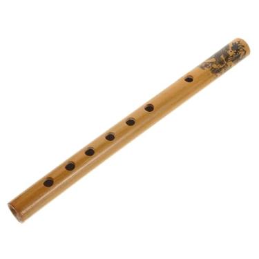 Imagem de Flauta de bambu vintage com seis furos para iniciantes, instrumento musical chinês
