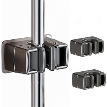 Imagem de GDOMI Suporte de parede resistente para esfregão de 3 unidades, gancho adesivo forte para organizador de armário de vassouras, ganchos utilitários para economia de espaço para banheiro, cozinha