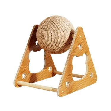 Imagem de Bothyi Bola arranhadora para gatos, poste arranhador para gatos, treinamento com suporte estável, proteção para outros animais pequenos, furão