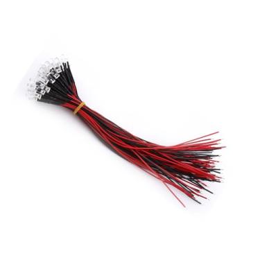 Imagem de Hyuduo 50 Unidades de Baixo Consumo de Energia, 3 5 10 Mm DC 9 a 12 V Diodos LED Transparentes de água Pré-conectados, Acessórios e Hardware para videogame:, ótima Relação Custo-benefício Com Ampla