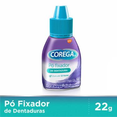 Imagem de Corega Pó Fixador para Dentaduras 12 Horas 22g - GSK