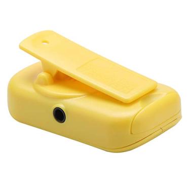 Imagem de Matybobe Saída de fone de ouvido mini digital M50 Metrônomo de canal duplo para guitarristas (amarelo)
