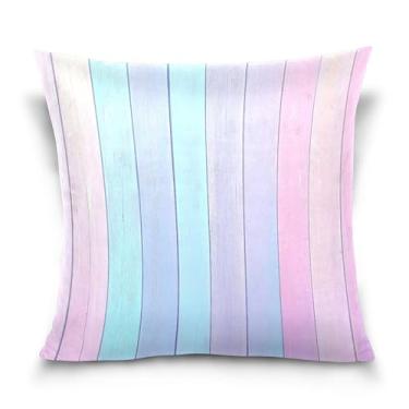 Imagem de Burbuja Capas de almofada 45,7 x 45,7 cm, capa de almofada de veludo macio de madeira pastel colorida decorativa para sofá, sala de estar, quarto