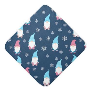 Imagem de Burbuja Gnomos Toalha de banho para bebês - Toalha com capuz de musselina macia e absorvente para recém-nascidos e bebês, 89 x 89 cm