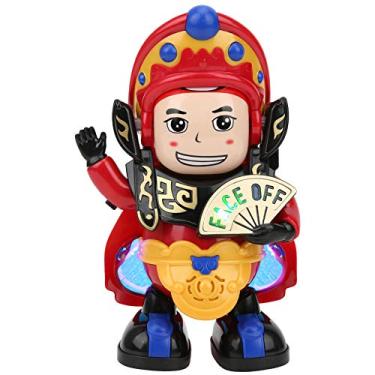 Imagem de Brinquedo robô de mudança de rosto elétrico SIWOTED mudou automaticamente de rosto com presente de luz LED