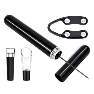 Imagem de Saca-rolhas de Vinho | Ferramenta Fácil para Remover Rolhas | Abridor de Garrafas de Vinho com Bomba de Ar Pressurizado,Para Bartenders Cozinha Apartamento Restaurante Casa Festa de Casamento