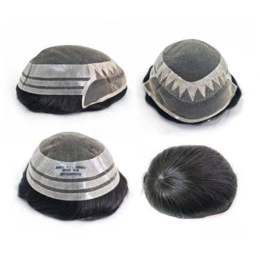 Imagem de Prótese Capilar Híbrida Mod. André Com Nó 20X25 D= 115%