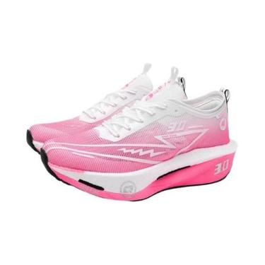 Imagem de Tênis Feminino Respirável Com Malha E Placa De Carbono, Amortecido Par