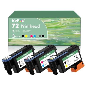 Imagem de Cabeça de impressão 72 com novos chips atualizados para HP 72 Cabeça de impressão C9380A C9383A C9384A para HP Designjet T610 T620 T790 T770 T2300 T1120 T1300 T1100 T1200 T600 0 (PBK/GY, MBK/Y, M/C)