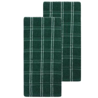 Imagem de Kit 2 Panos De Prato Camesa Chess 45 x 65 cm, Verde