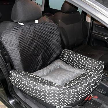 Imagem de Kit Protetor de Banco Toddy para Cachorro – Colchonete Pequeno Estampado (Preto)