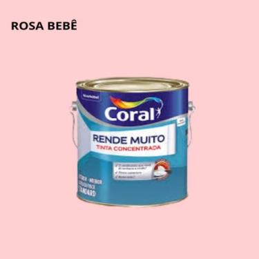 Imagem de Tinta Acrilica Exterior Coral Rende Muito 800ml 1/4 Gelo Branco Colori
