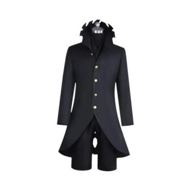Imagem de Fantasia Cosplay Unissex Ken Takakura Okarun Uniforme Preto Com Máscar
