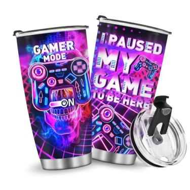 Imagem de Copos isolados para jogos, caneca de 590 ml, presentes de aniversário de Natal para homens, pai, avô, meninos, crianças, filho, carro, viagem, acessórios essenciais essenciais para o frio