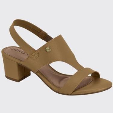 Imagem de Sandália Feminina Salto Grosso Cabedal Beira Rio 8246.1211.9569-Feminino