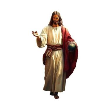 Imagem de Banner de porta 2D, 1 peça, banner de porta do Santo Jesus Cristo, sem