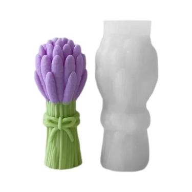Imagem de Molde De Silicone Para Velas Em Forma De Buquê De Lavanda, Ferramenta 