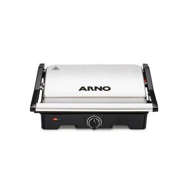 Imagem de Grill Arno Dual Inox com Abertura de 180º Gnox 1100W