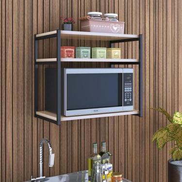 Imagem de Prateleira Suporte de Microondas Multiuso  Estrutura Reforçada - D7, O