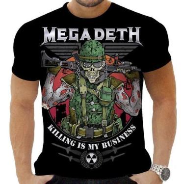 Imagem de Camiseta Camisa Personalizada Rock Metal Megadeth 3 - OBDS, BABYLOOK M