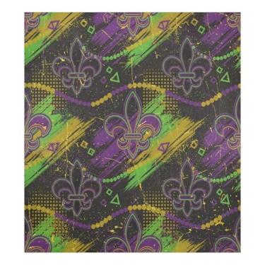 Imagem de Blueangle Capa magnética de neon para lava-louças Mardi Gras, decoração da capa frontal da máquina de lavar louça, adesivos de eletrodomésticos, adesivos de eletrodomésticos, 58 cm C x 66 cm adesivo